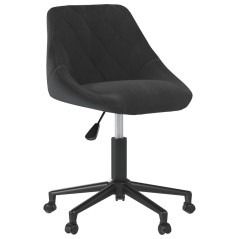 vidaXL Esszimmerstühle 6 Stk. Drehbar Schwarz Samt