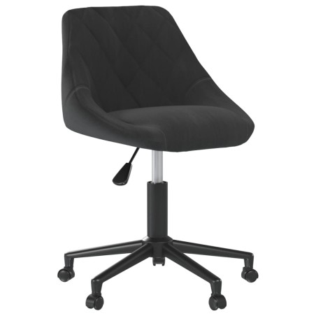 vidaXL Esszimmerstühle 6 Stk. Drehbar Schwarz Samt