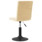 vidaXL Esszimmerstühle 6 Stk. Drehbar Creme Samt vidaXL Esszimmerstühle 6 Stk. Drehbar Creme Samt