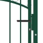 vidaXL Zauntor mit Spitzen Stahl 100x175 cm Grün vidaXL Zauntor mit Spitzen Stahl 100x175 cm Grün