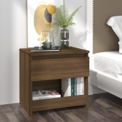 vidaXL Nachttische 2 Stk. Braun Eichen-Optik 40x30x39cm Holzwerkstoff
