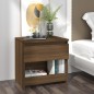 vidaXL Nachttische 2 Stk. Braun Eichen-Optik 40x30x39cm Holzwerkstoff