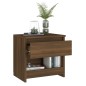 vidaXL Nachttische 2 Stk. Braun Eichen-Optik 40x30x39cm Holzwerkstoff