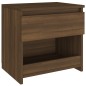 vidaXL Nachttische 2 Stk. Braun Eichen-Optik 40x30x39cm Holzwerkstoff