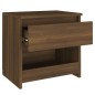 vidaXL Nachttische 2 Stk. Braun Eichen-Optik 40x30x39cm Holzwerkstoff