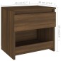 vidaXL Nachttische 2 Stk. Braun Eichen-Optik 40x30x39cm Holzwerkstoff