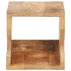 vidaXL Wand Fahrradträger 35x25x25 cm Raues Mango-Massivholz