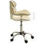 vidaXL Friseur Rollhocker Creme Kunstleder vidaXL Friseur Rollhocker Creme Kunstleder