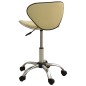 vidaXL Friseur Rollhocker Creme Kunstleder vidaXL Friseur Rollhocker Creme Kunstleder