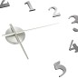 vidaXL 3D-Wanduhr Modernes Design Silbern 100 cm XXL vidaXL 3D-Wanduhr Modernes Design Silbern 100 cm XXL