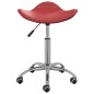 vidaXL Friseur Rollhocker Weinrot Kunstleder vidaXL Friseur Rollhocker Weinrot Kunstleder