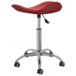 vidaXL Friseur Rollhocker Weinrot Kunstleder vidaXL Friseur Rollhocker Weinrot Kunstleder