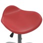 vidaXL Friseur Rollhocker Weinrot Kunstleder vidaXL Friseur Rollhocker Weinrot Kunstleder