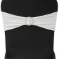 25 x Stretch Stuhlschleifen + Diamant Schnalle cremefarben 25 x Stretch Stuhlschleifen + Diamant Schnalle cremefarben