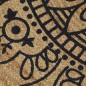 vidaXL Teppich Handgefertigt Jute mit Dunkelblauem Aufdruck 120 cm vidaXL Teppich Handgefertigt Jute mit Dunkelblauem Aufdruck 120 cm