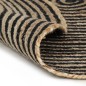 vidaXL Teppich Handgefertigt Jute mit Spiralen-Design Schwarz 150 cm vidaXL Teppich Handgefertigt Jute mit Spiralen-Design Schwarz 150 cm
