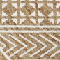 vidaXL Teppich Handgefertigt Jute Weißer Druck 120 cm vidaXL Teppich Handgefertigt Jute Weißer Druck 120 cm