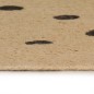 vidaXL Teppich Handgefertigt Jute mit Punktmuster 120 cm vidaXL Teppich Handgefertigt Jute mit Punktmuster 120 cm