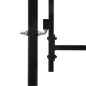 vidaXL Gartentor mit Gewölbter Spitze Stahl 1,75 x 5 m Schwarz vidaXL Gartentor mit Gewölbter Spitze Stahl 1,75 x 5 m Schwarz