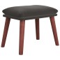 vidaXL Relaxsessel mit Hocker Dunkelgrau Samt vidaXL Relaxsessel mit Hocker Dunkelgrau Samt