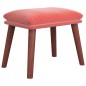 vidaXL Relaxsessel mit Hocker Rosa Samt vidaXL Relaxsessel mit Hocker Rosa Samt