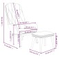 vidaXL Relaxsessel mit Hocker Rosa Samt vidaXL Relaxsessel mit Hocker Rosa Samt