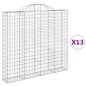 vidaXL Gabionen mit Hochbogen 13Stk. 200x30x180/200cm Verzinktes Eisen vidaXL Gabionen mit Hochbogen 13Stk. 200x30x180/200cm Verzinktes Eisen