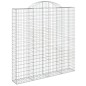vidaXL Gabionen mit Hochbogen 11 Stk 200x30x200/220cm Verzinktes Eisen vidaXL Gabionen mit Hochbogen 11 Stk 200x30x200/220cm Verzinktes Eisen