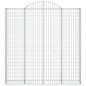 vidaXL Gabionen mit Hochbogen 11 Stk 200x30x200/220cm Verzinktes Eisen vidaXL Gabionen mit Hochbogen 11 Stk 200x30x200/220cm Verzinktes Eisen