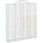 vidaXL Gabionen mit Hochbogen 13 Stk 200x30x220/240cm Verzinktes Eisen vidaXL Gabionen mit Hochbogen 13 Stk 200x30x220/240cm Verzinktes Eisen