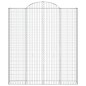 vidaXL Gabionen mit Hochbogen 13 Stk 200x30x220/240cm Verzinktes Eisen vidaXL Gabionen mit Hochbogen 13 Stk 200x30x220/240cm Verzinktes Eisen