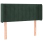 vidaXL Kopfteil mit Ohren Dunkelgrün 93x16x78/88 cm Samt vidaXL Kopfteil mit Ohren Dunkelgrün 93x16x78/88 cm Samt