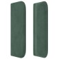 vidaXL Kopfteil mit Ohren Dunkelgrün 183x16x78/88 cm Samt vidaXL Kopfteil mit Ohren Dunkelgrün 183x16x78/88 cm Samt