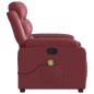 vidaXL Massagesessel Weinrot Kunstleder vidaXL Massagesessel Weinrot Kunstleder