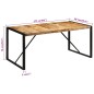 vidaXL Esstisch 175x90x76 cm Raues Massivholz Mango vidaXL Esstisch 175x90x76 cm Raues Massivholz Mango