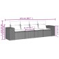vidaXL 4-tlg. Garten-Sofagarnitur mit Kissen Braun Poly Rattan vidaXL 4-tlg. Garten-Sofagarnitur mit Kissen Braun Poly Rattan