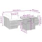 vidaXL 7-tlg. Garten-Sofagarnitur mit Kissen Beige Poly Rattan vidaXL 7-tlg. Garten-Sofagarnitur mit Kissen Beige Poly Rattan