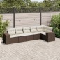vidaXL 6-tlg. Garten-Sofagarnitur mit Kissen Braun Poly Rattan vidaXL 6-tlg. Garten-Sofagarnitur mit Kissen Braun Poly Rattan