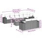vidaXL 9-tlg. Garten-Sofagarnitur mit Kissen Hellgrau Poly Rattan vidaXL 9-tlg. Garten-Sofagarnitur mit Kissen Hellgrau Poly Rattan