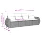 vidaXL 4-tlg. Garten-Sofagarnitur mit Kissen Hellgrau Poly Rattan vidaXL 4-tlg. Garten-Sofagarnitur mit Kissen Hellgrau Poly Rattan