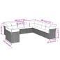 vidaXL 11-tlg. Garten-Sofagarnitur mit Kissen Hellgrau Poly Rattan vidaXL 11-tlg. Garten-Sofagarnitur mit Kissen Hellgrau Poly Rattan