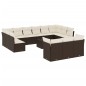 vidaXL 14-tlg. Garten-Sofagarnitur mit Kissen Braun Poly Rattan vidaXL 14-tlg. Garten-Sofagarnitur mit Kissen Braun Poly Rattan