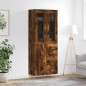 vidaXL Highboard Räuchereiche 69,5x34x180 cm Holzwerkstoff vidaXL Highboard Räuchereiche 69,5x34x180 cm Holzwerkstoff