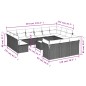 vidaXL 14-tlg. Garten-Sofagarnitur mit Kissen Braun Poly Rattan vidaXL 14-tlg. Garten-Sofagarnitur mit Kissen Braun Poly Rattan