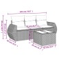 vidaXL 4-tlg. Garten-Sofagarnitur mit Kissen Braun Poly Rattan vidaXL 4-tlg. Garten-Sofagarnitur mit Kissen Braun Poly Rattan