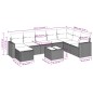 vidaXL 9-tlg. Garten-Sofagarnitur mit Kissen Braun Poly Rattan vidaXL 9-tlg. Garten-Sofagarnitur mit Kissen Braun Poly Rattan