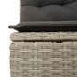 vidaXL 8-tlg. Garten-Sofagarnitur mit Kissen Hellgrau Poly Rattan vidaXL 8-tlg. Garten-Sofagarnitur mit Kissen Hellgrau Poly Rattan