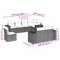 vidaXL 8-tlg. Garten-Sofagarnitur mit Kissen Braun Poly Rattan vidaXL 8-tlg. Garten-Sofagarnitur mit Kissen Braun Poly Rattan