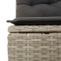 vidaXL 8-tlg. Garten-Sofagarnitur mit Kissen Hellgrau Poly Rattan vidaXL 8-tlg. Garten-Sofagarnitur mit Kissen Hellgrau Poly Rattan