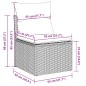 vidaXL 8-tlg. Garten-Sofagarnitur mit Kissen Hellgrau Poly Rattan vidaXL 8-tlg. Garten-Sofagarnitur mit Kissen Hellgrau Poly Rattan
